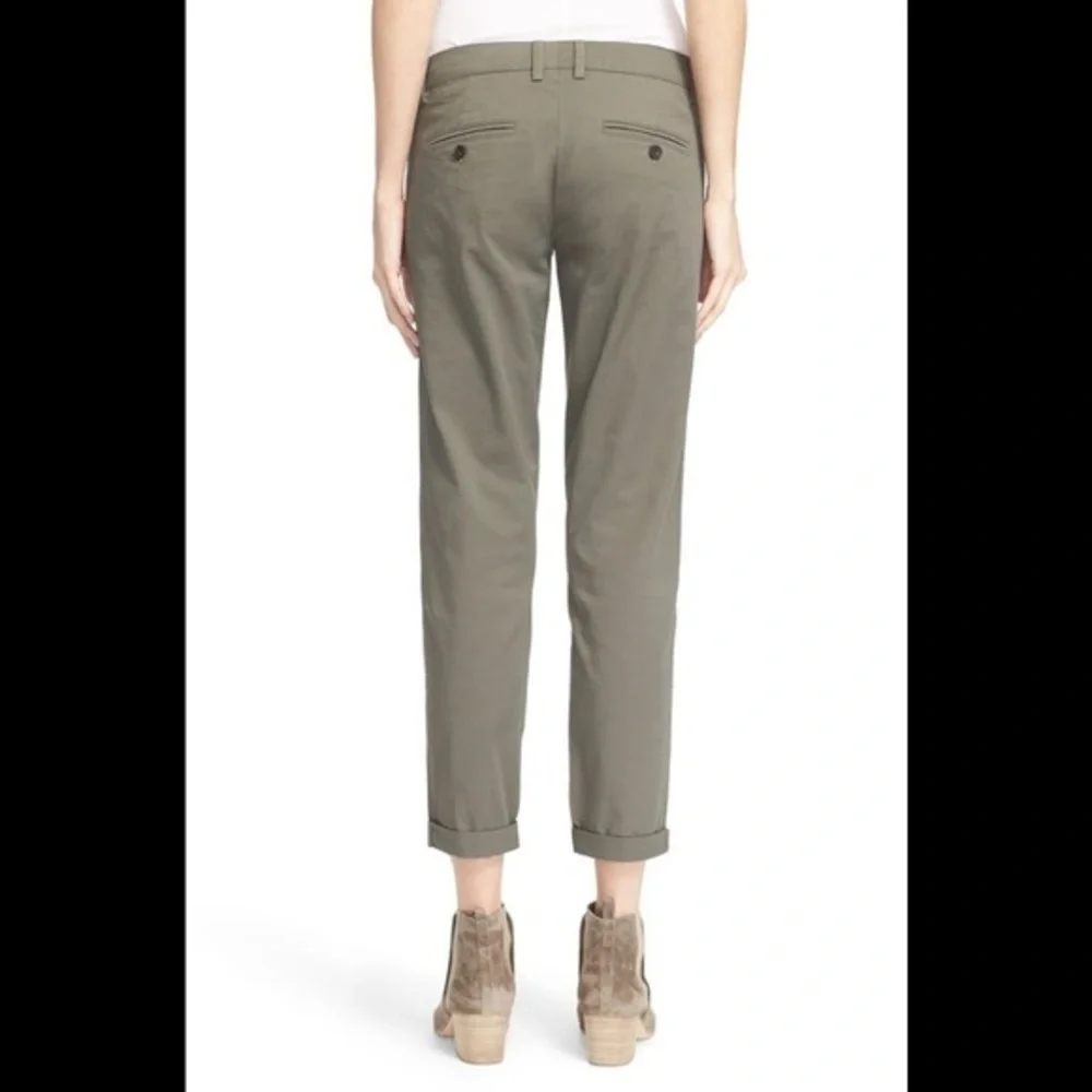 NWT Vince Stretch Cotton Boyfriend Trousers Sz 8 - Picture 3 of 6